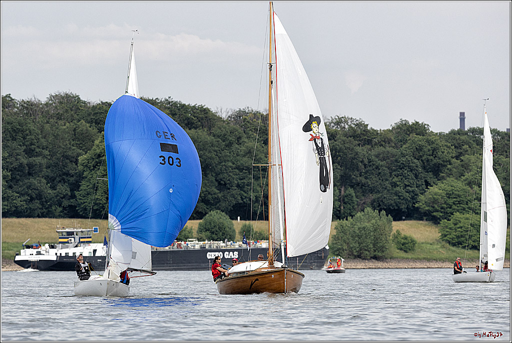 100 Jahre Rheinwoche 2022 - 2. Wettfahrt  Hitdorf - Duesseldorf, 03.06.2022,